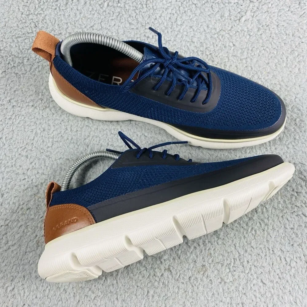 Cole Haan Zerogrand Omni Stitchlite Knit Sneakers Mens 7M Navy Blue C34656